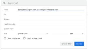 gmail filter