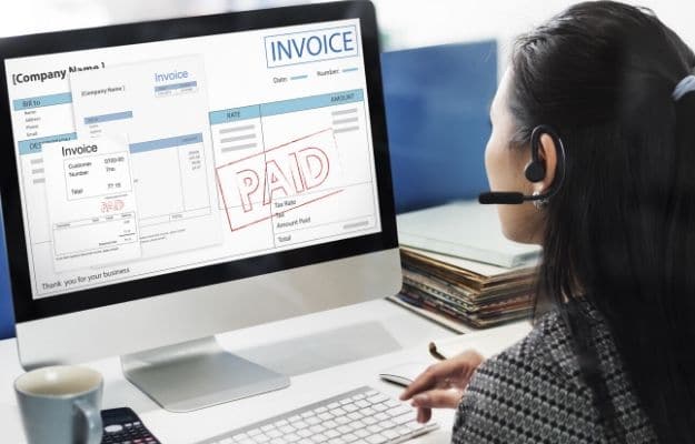 Invoice Bill Paid payment Financial Account Concept ss