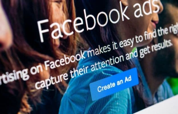 Facebook Ads application icon on desktop screen close up ss